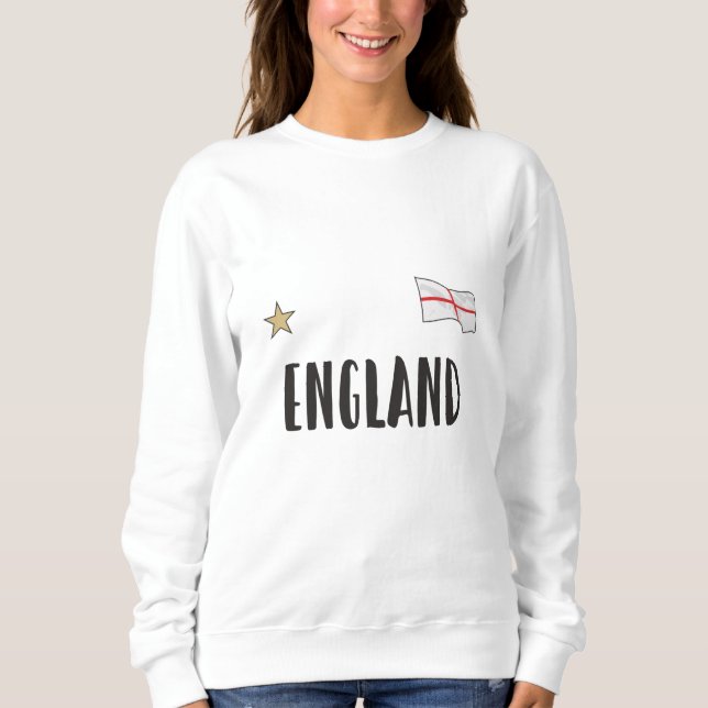Moletom Inglaterra Fan Shirt English Flag (Frente)