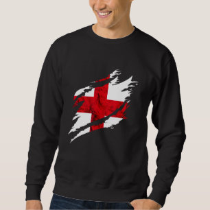 Moletom Inglaterra Heróico Vintage Cruz Bandeira Inglesa I