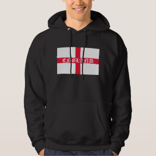 Moletom Inglaterra no texto branco na bandeira
