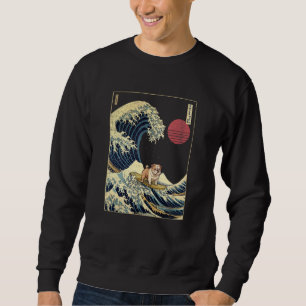Moletom Inglês Buldogue Japonês Kanagawa Surf Dog