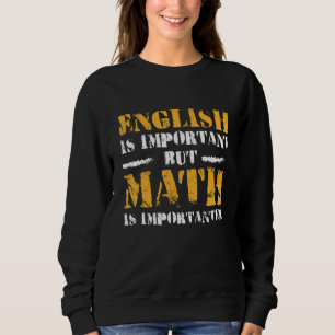 Moletom Inglês É Importante Mas Matemática É Mais Importan