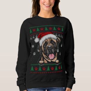 Moletom Inglês Mastiff Christmas Ugly Sweater Funny Dog L