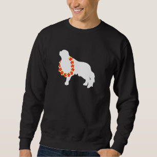 Moletom Inglês Toy Spaniel Aloha Hawaiian Lei Dog