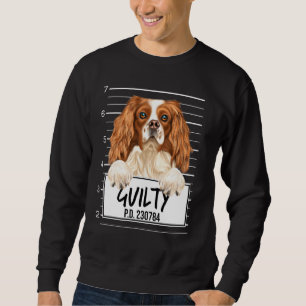 Moletom Inglês Toy Spaniel Mugshot Guilty Dog