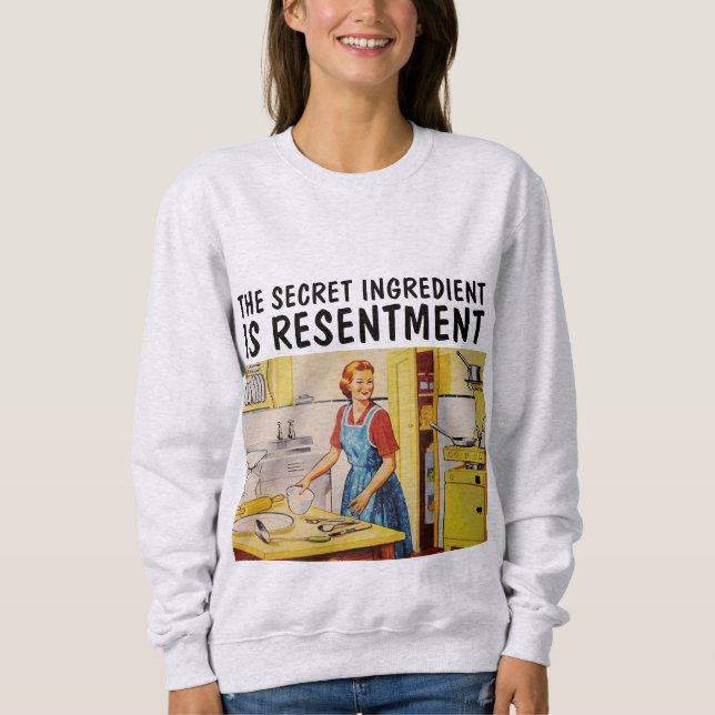 MOLETOM INGREDIENTE SECRETO É RETRO T-SHIRTS DE RESENTÊNCI (Frente)