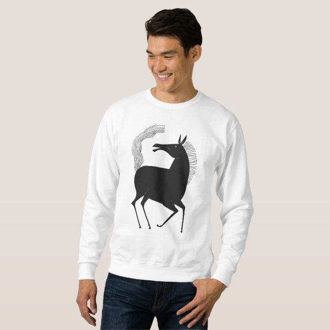 Moletom Ink Talking Fantasy V01 CAVALO (Frente Completa)