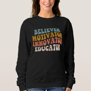 Moletom Inovador Educador Motivador Crente Professor Retro