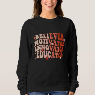 Moletom Inovador Motivador Educador Crente Professor Retro