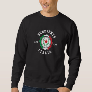 Moletom Insígnia de bandeira vintage de Benevento Itália