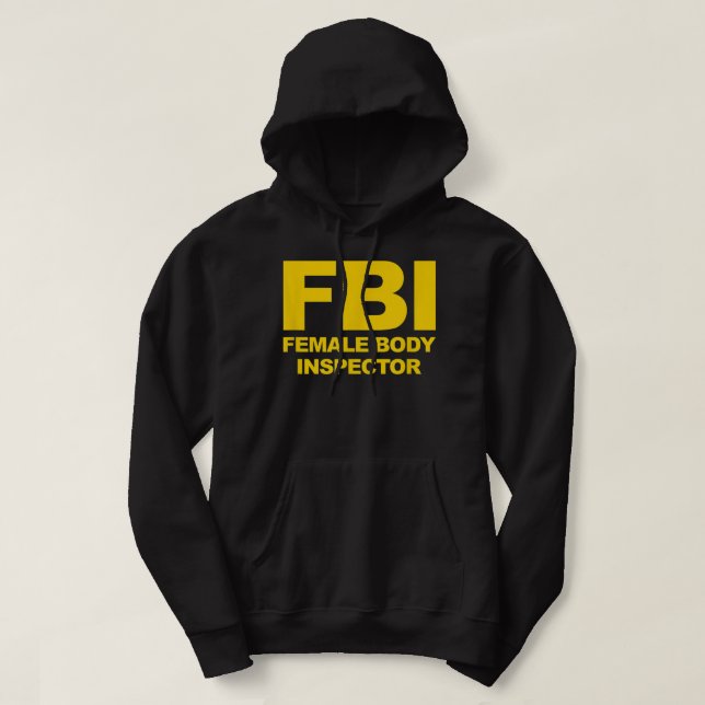Moletom Inspetora do corpo feminino oficial do FBI (Frente do Design)