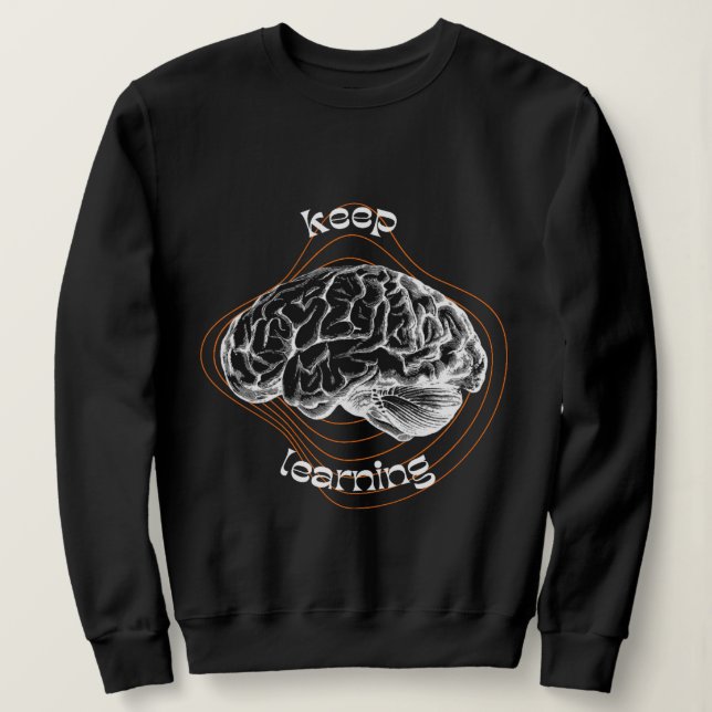 Moletom Inspirador de Aprender Sempre (Frente do Design)