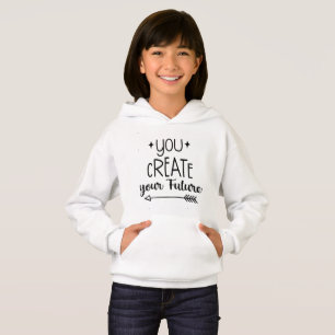 Moletom Inspirador para Meninas - Você Cria