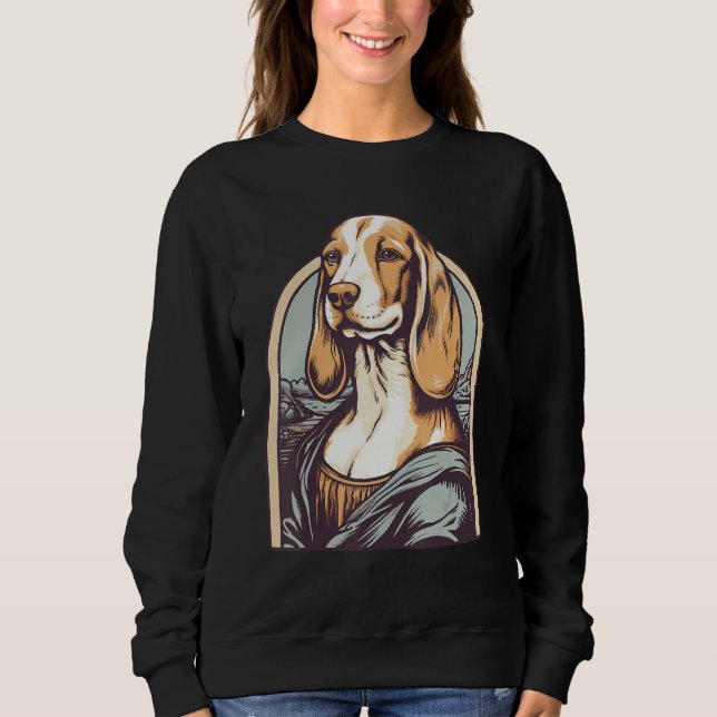 Moletom Inspired by Lisa Art Portrait of a Beagle Dog (Frente)