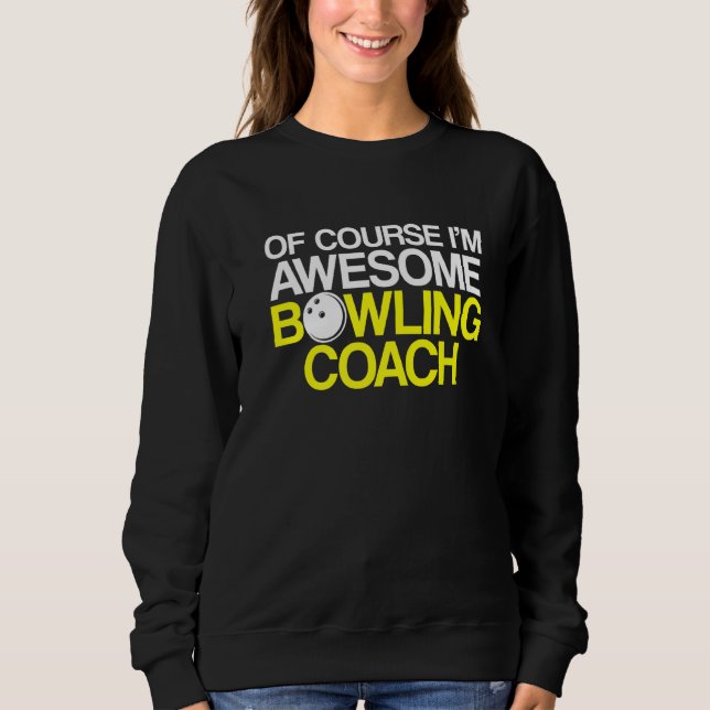 Moletom Instrutor de Equipe do Jogador de Coach da boliche (Frente)