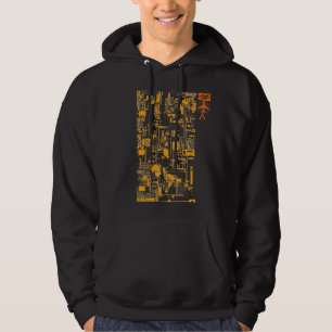 Moletom Integre 1,0 alaranjados e o Hoodie preto