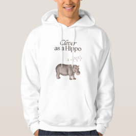 Moletom Inteligente como um Hippo Hoodie