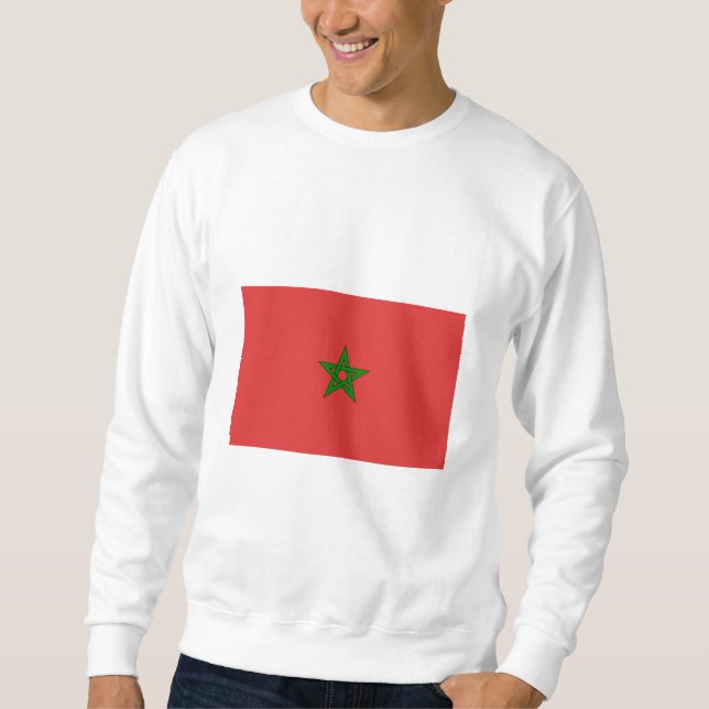 Moletom International da BANDEIRA de Marrocos (Frente)