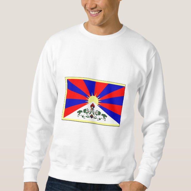 Moletom International da BANDEIRA de Tibet (Frente)