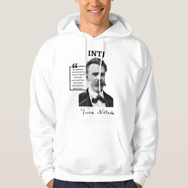 Moletom INTJ Hoodie - Friedrich Nietzsche (Frente)