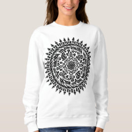 Moletom Intrincada Geometria Sagrada Mandala feita à mão –