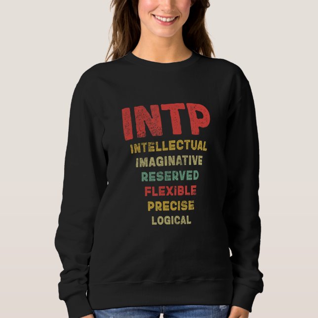 Moletom Introduzir Imaginativa Intelectual Intp Reservada  (Frente)