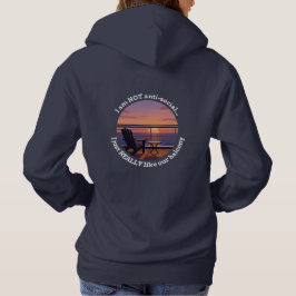 Moletom Introverted Cruise Spouse Balcony Hoodie