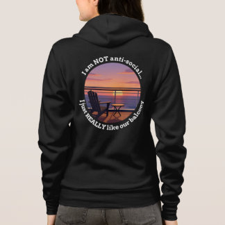 Moletom Introverted Cruise Spouse Balcony Premium Hoodie