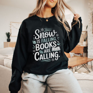 Moletom Inverno do Livro com flocos de neve