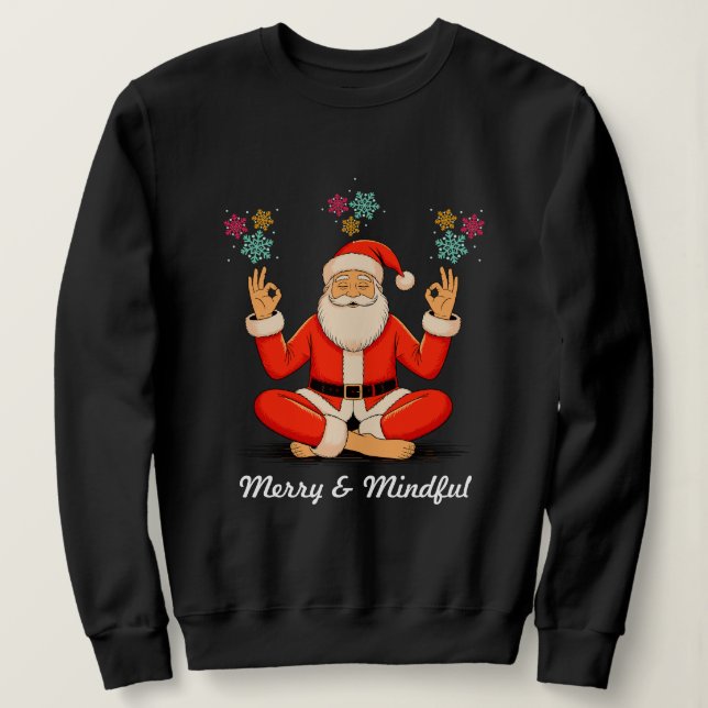 Moletom Ioga Papai Noel (Frente do Design)