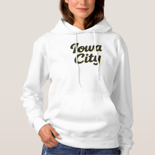 Moletom Iowa City Script Design Bold Neon Midwest