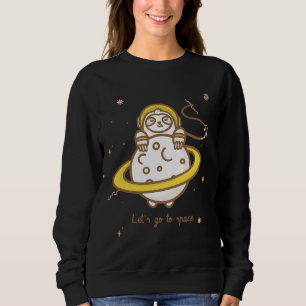 Moletom Ir para o espaço Astronauta Nap Sloth