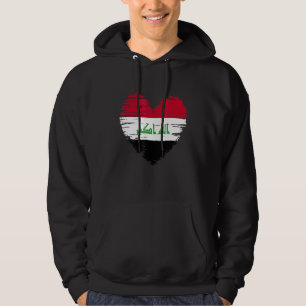Moletom Iraque Heart Iraqi Flag Pride