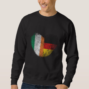 Moletom Ireland Fingerprint for Proud German-Irish