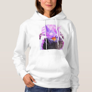Moletom Íris Roxa Flor Floral Aquarela Aniversário
