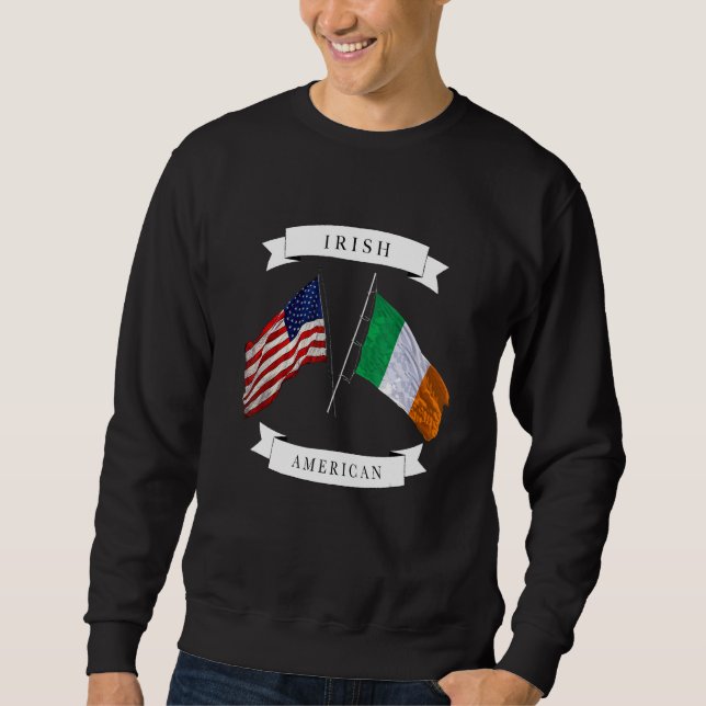 Moletom Irish American flag (Frente)
