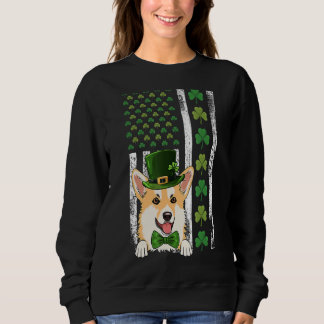 Moletom Irish American Flag Ireland Vintage Corgi Rua Patr