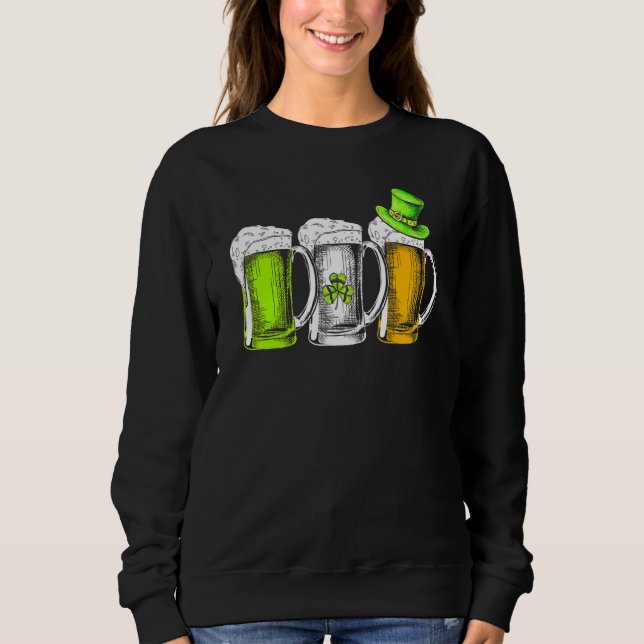 Moletom Irish Beer Ireland Flag St PattyDay Men Sh (Frente)
