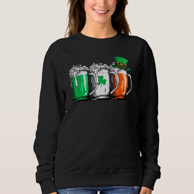 Moletom Irish Beer Ireland Rua De Bandeira Patrick Day Bee (Frente)