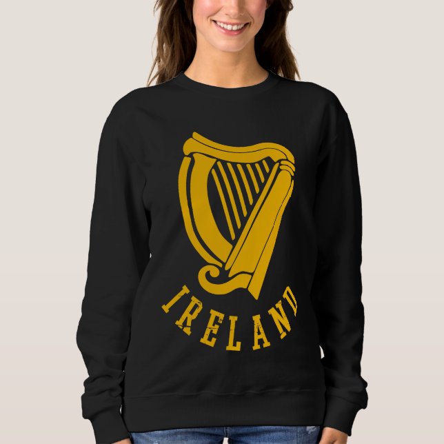 Moletom Irish Celtic Harp Medieval Emblem of Ireland  1 (Frente)