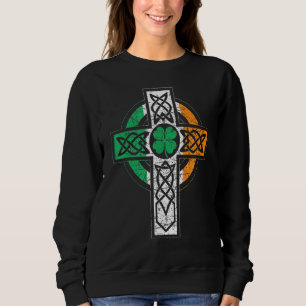 Moletom Irish Celtic Knot Christian Cross Ireland Flag Sha