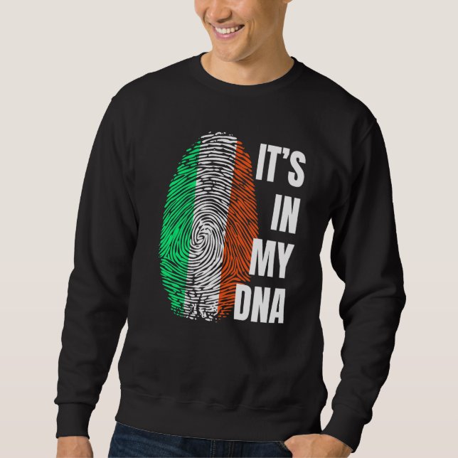Moletom Irish Flag Dna Fingerprint Irlanda (Frente)