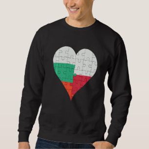 Moletom Irish Flag Heart da Bulgária
