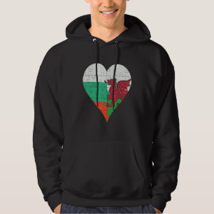 Moletom Irish Flag Heart da Bulgária