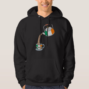 Moletom Irish Flag Of Ireland With Teapot & Teacup
