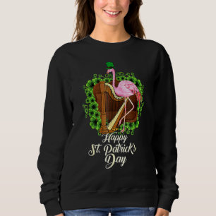 Moletom Irish Flamingo Green Saint Patrick Day Lucky Rua P