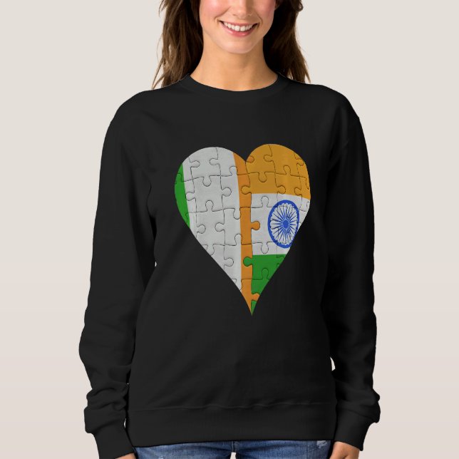 Moletom Irish Indian Flag Heart (Frente)
