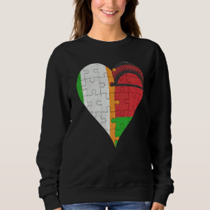 Moletom Irish Malawian Flag Heart