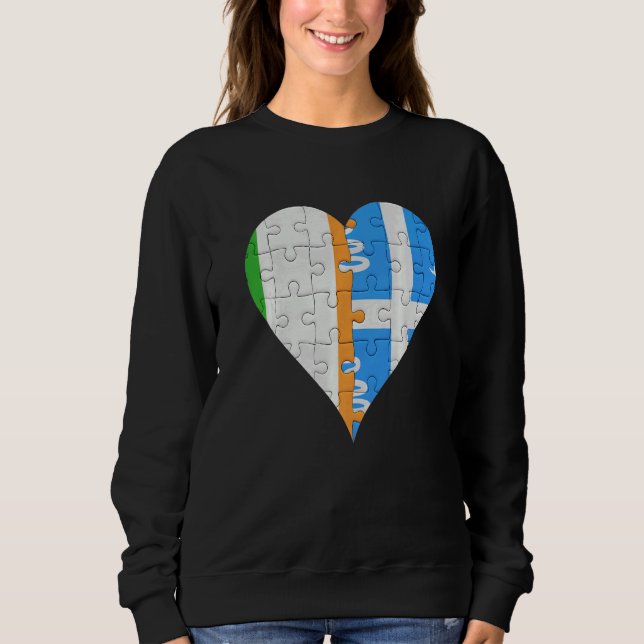Moletom Irish Martinica Flag Heart (Frente)