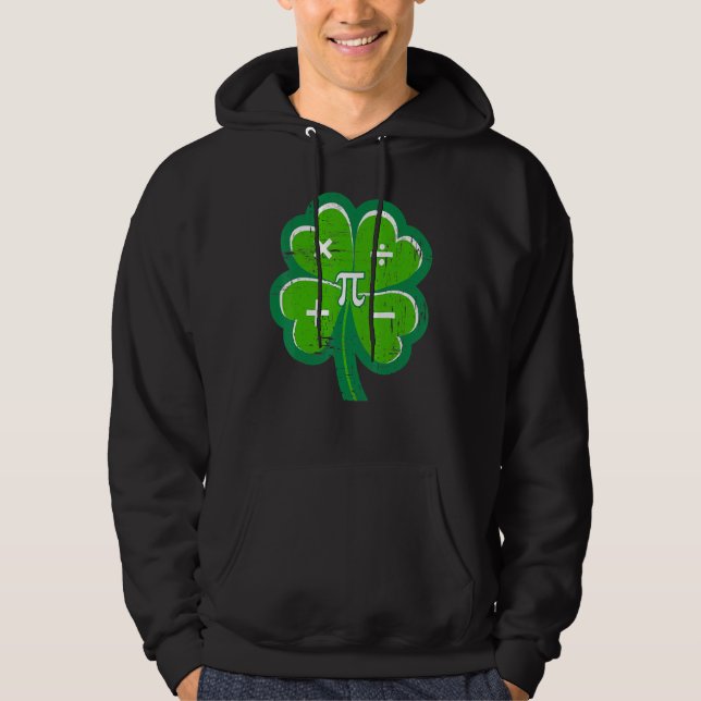Moletom Irish Math Teacher Shamrock St Patricks Day Pi Day (Frente)