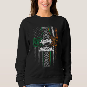 Moletom IRISH ORGULHAM Pavilhão americano Celtic Cross St 
